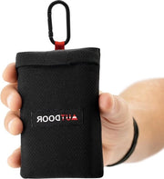 Decken per picnic in nylon riciclato - compatto e sostenibile - deken per spiaggia con chiusura rapida - nero - adatto per 2-3 persone