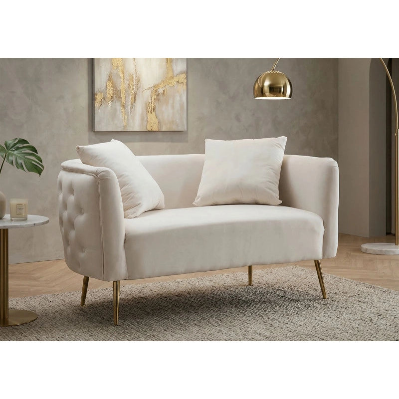 Divanetto Bucarest Crema cm 127x74x73