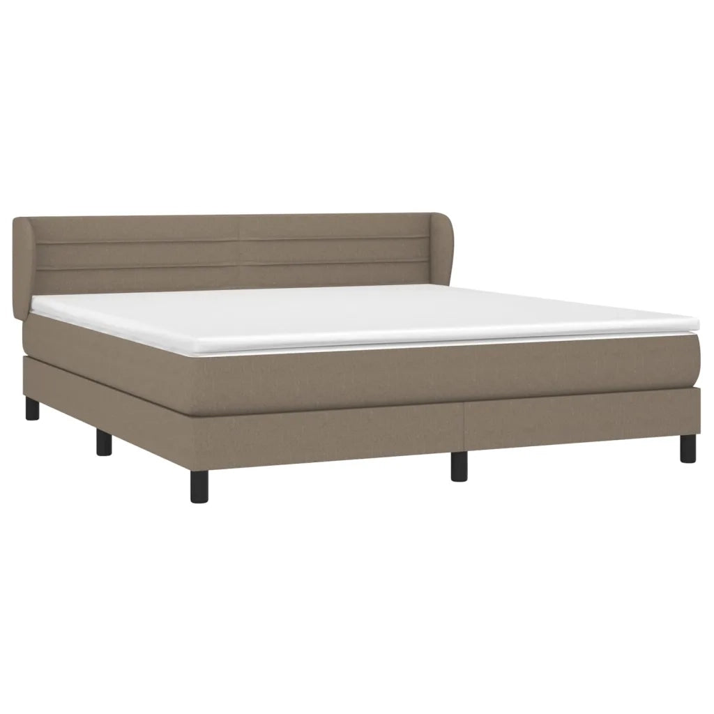 Giroletto a Molle con Materasso Tortora 160x200 cm in Tessuto 3126337