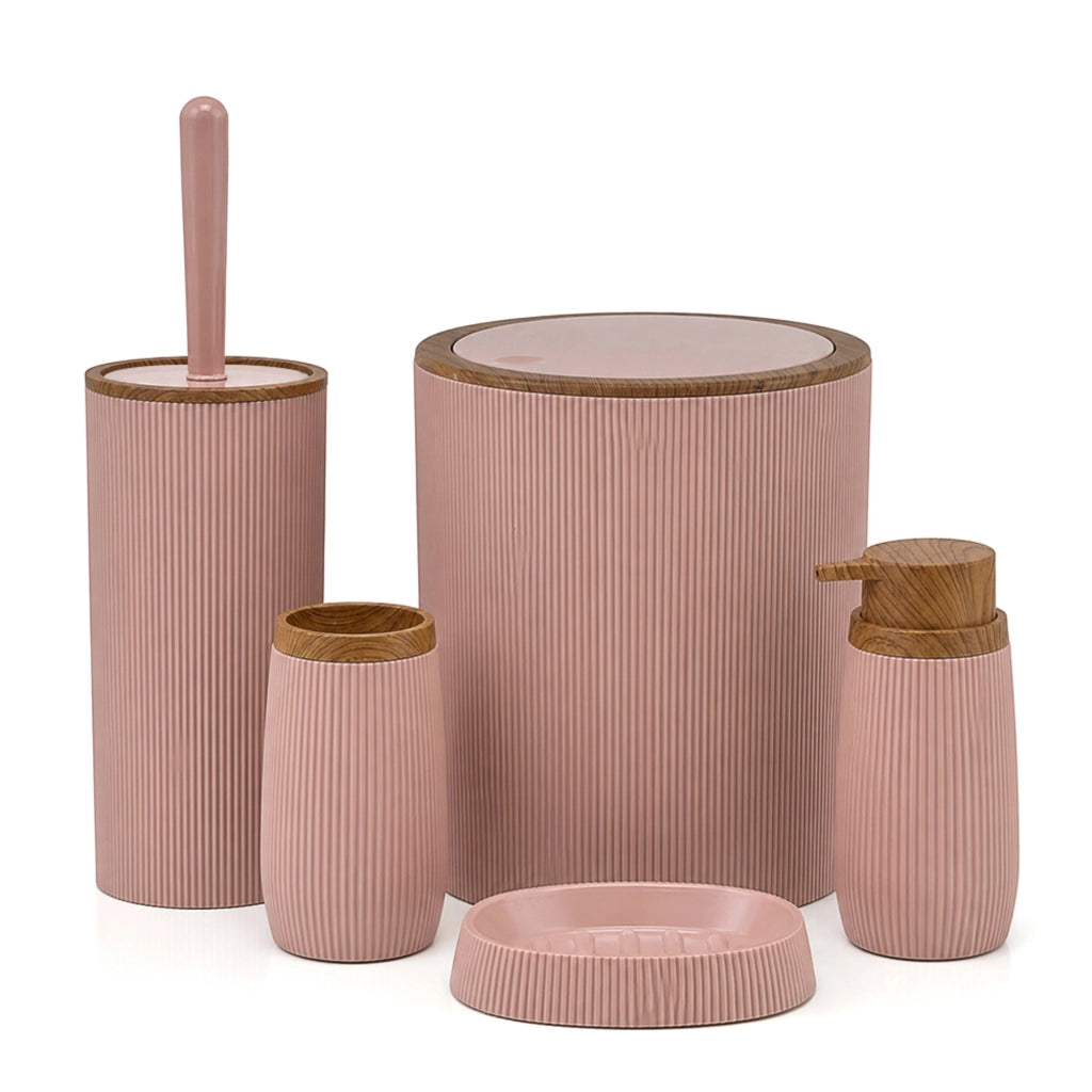 Porta spazzolino da denti rosa cipria Blob