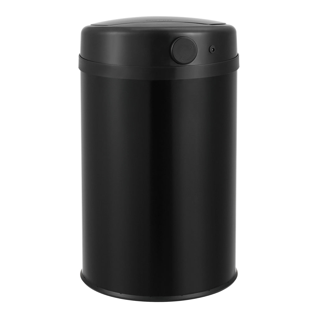 Pattumiera Automatica 30 L, Bidone Cilindrico in Acciaio Inox (AxØ) 50,5 x 30,5 cm Coperchio con Sensore di Movimento e