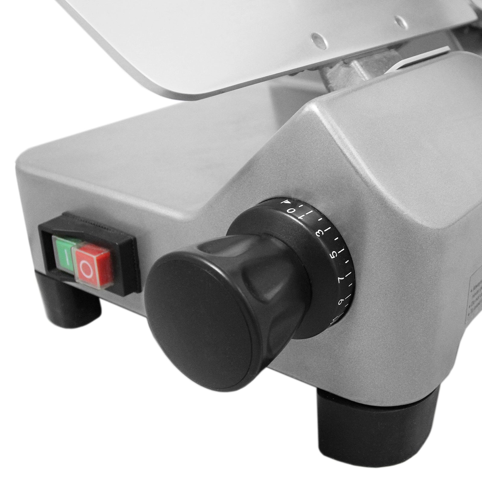 Affettatrice Elettrica Commerciale in Acciaio Inox Affetta Salumi Carni Formaggi Pane Verdure per Ristoranti Pizzerie Bar o Uso Domestico - 30 cm