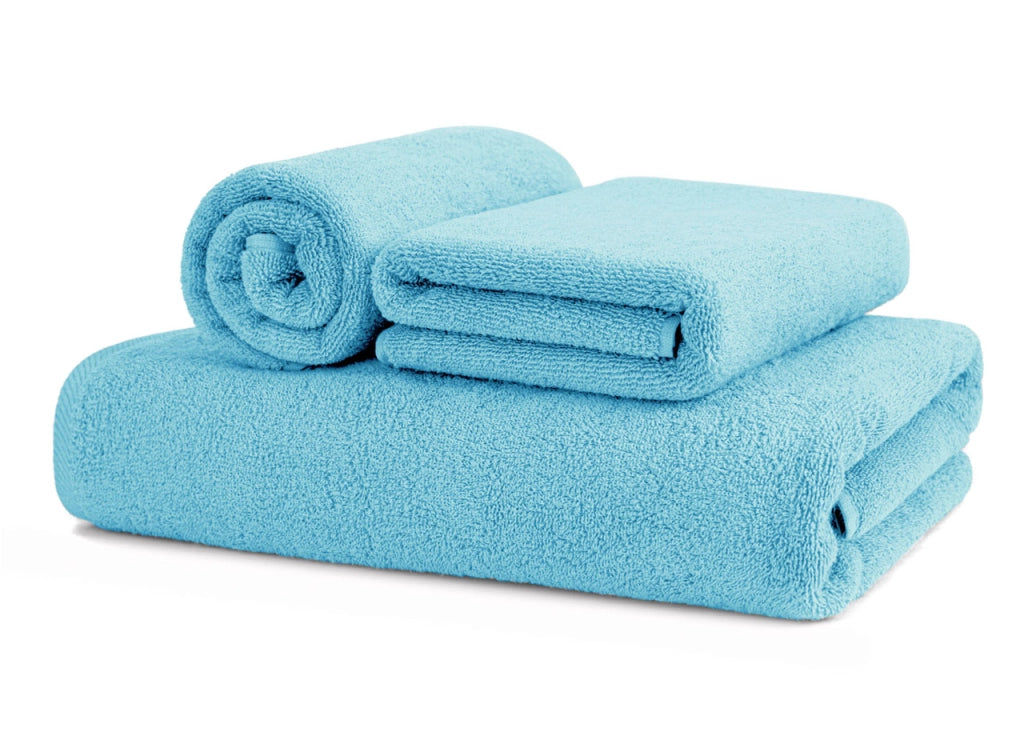 Asciugamani Salvietta Bagno In Morbida Spugna Modello Sophie Colore Turchese - Telo - Turchese