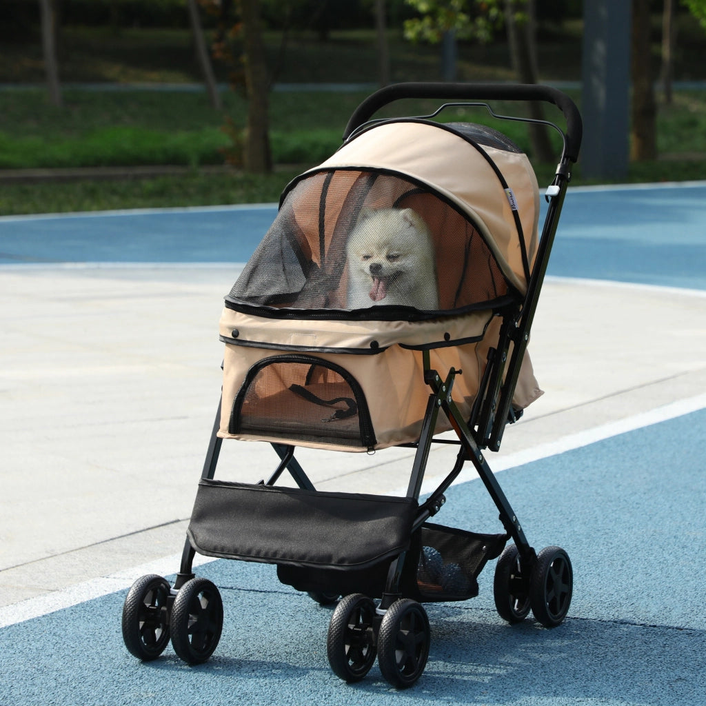 Casetta per Cani con Cestino e Sicurezza ¨C Zephmum ¨C 76.5x52x95cm Marrone