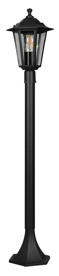 Lampada Palo da Esterno Attacco E27 in Alluminio Nero Opaco