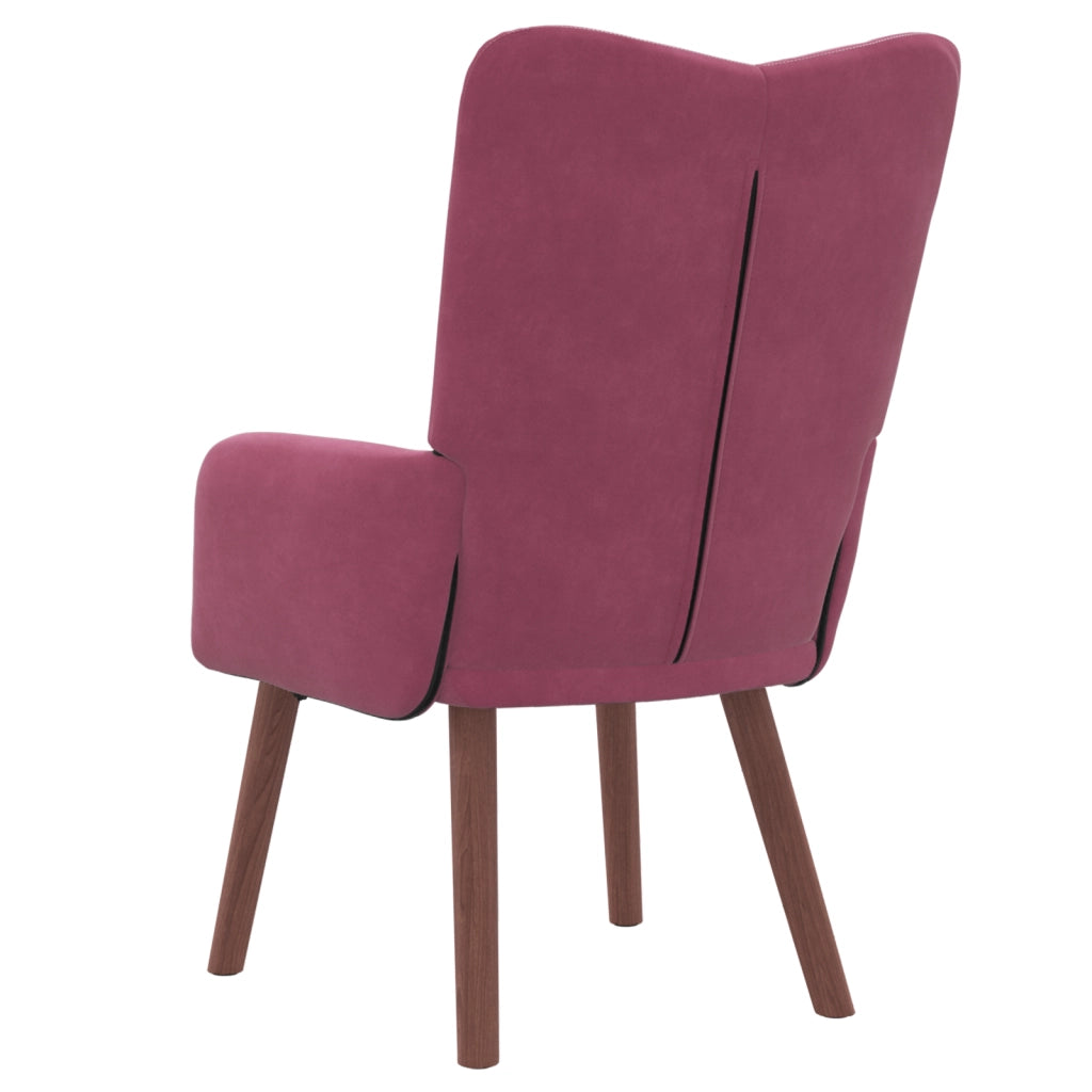 Poltrona Rilassante Wine Red in Velluto