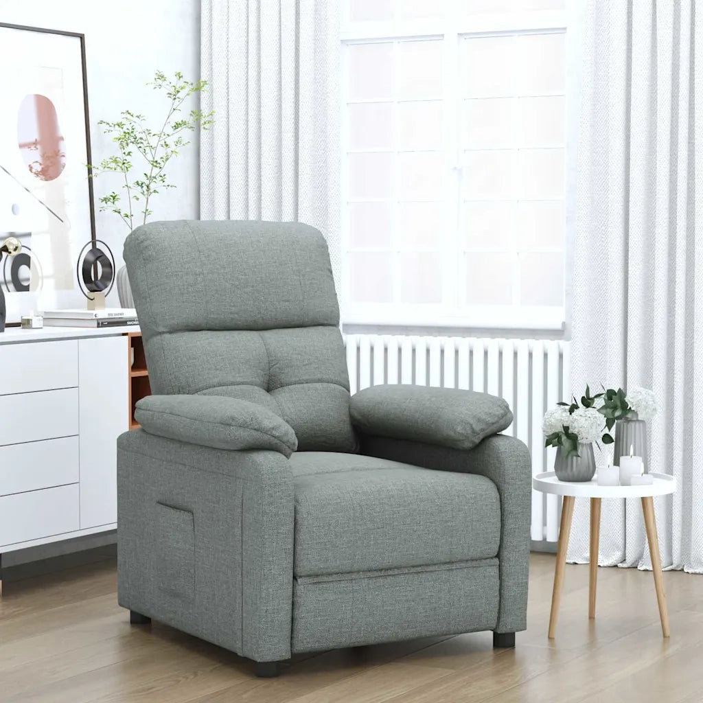 Divano Sedia-Poltrona Reclinabile in Tessuto Grigio Scuro 683691