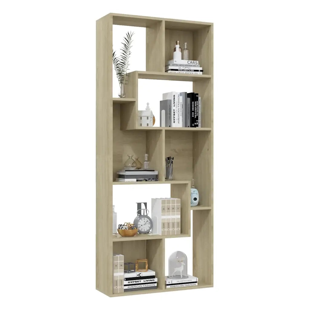 Libreria Rovere Sonoma 67x24x161 cm in Legno Multistrato 801880