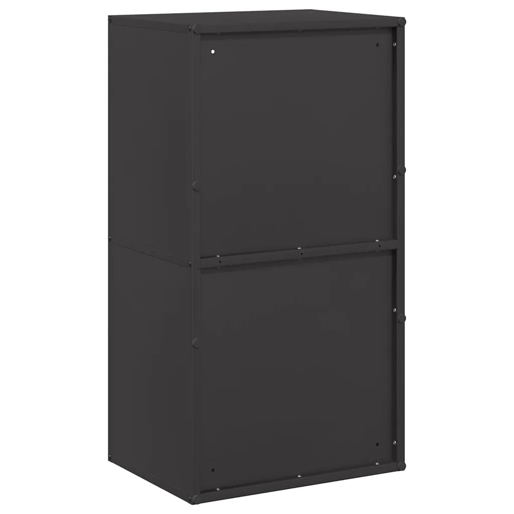 Rastrelliera per Legna da Ardere Nera 40x30x75 cm 864191
