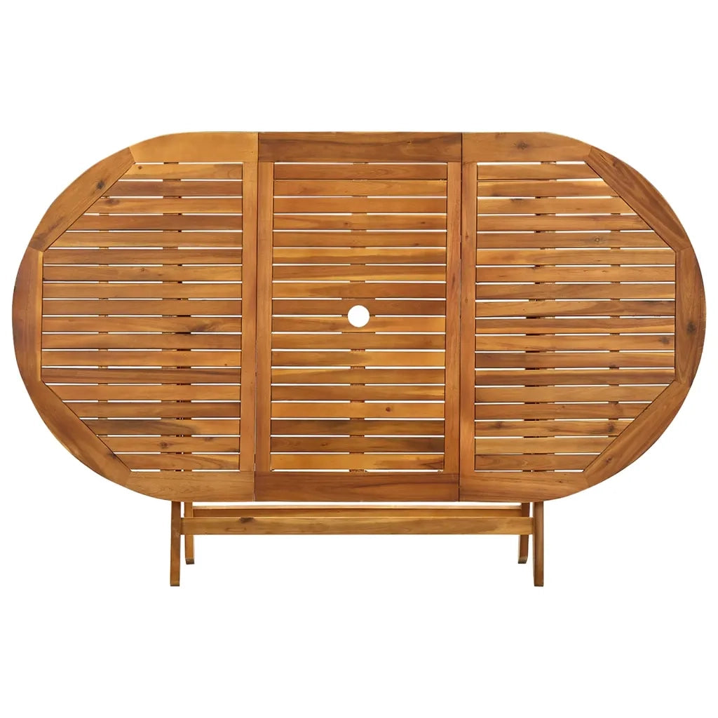 Tavolo da Giardino Pieghevole 160x85x75 cm Massello di Acacia 313324