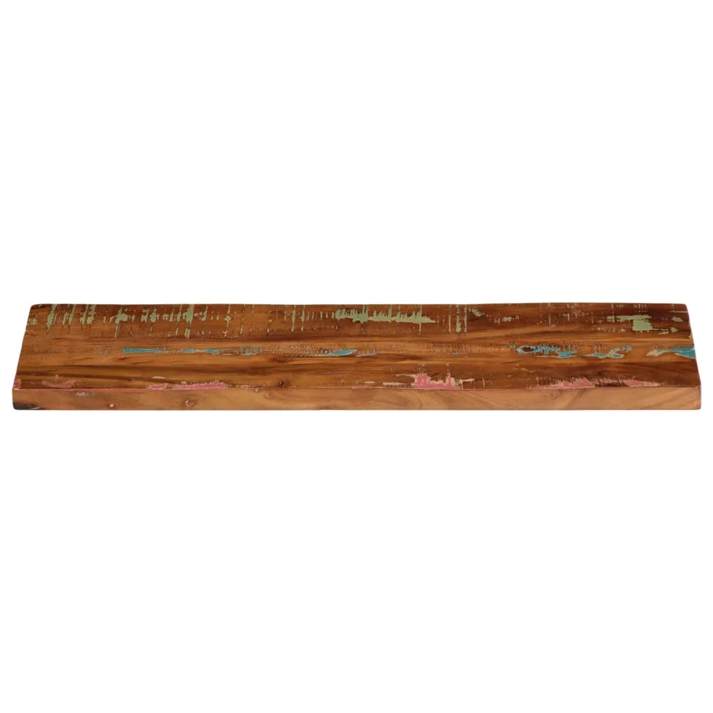 Piano Tavolo 80x30x3,8 cm Rettangolare in Massello di Recupero 371100