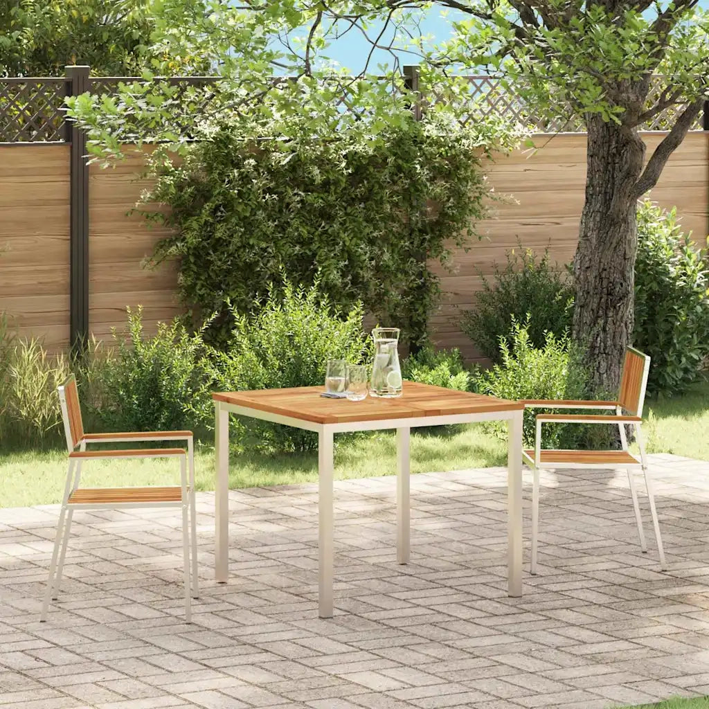 Sedia da Giardino 2 pcs Marrone Legno di Acacia Massello 42006201