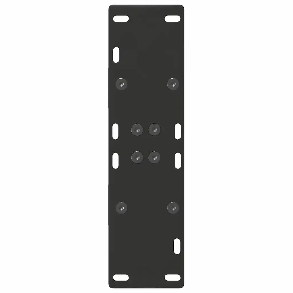 Gambe per tavolo da pranzo a forma di A 2 pz nere 50x(72-73) cm in acciaio