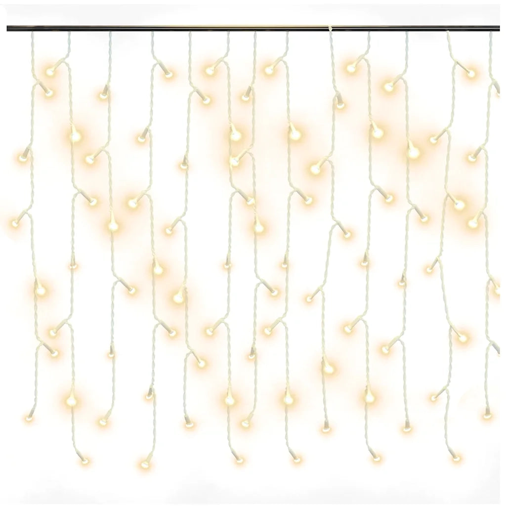 Luci a Ghiaccioli a LED 10 m 400 LED Bianco Caldo 8 Funzioni CFW7551401