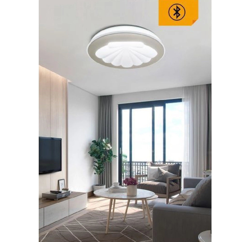Trade Shop - Plafoniera Lampadario Soffitto 46 W Conchiglia Dimmerabile Toni Di Luce Pn-11-3c -