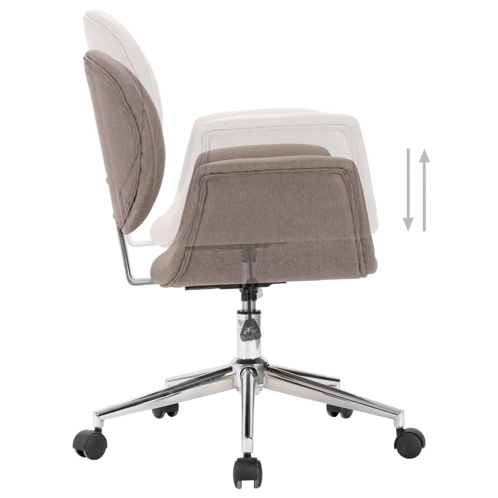 Sedie da Pranzo Girevoli 6 pz Grigio Talpa in Tessuto 3054871
