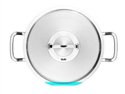 Fissler 084-128-24-000-0 Original Profi Collection Pentola in acciaio inox 6.3 L 24 cm con coperchio in metallo fondo adatto a tutti i piani cottura inclusa induzione colore Argento
