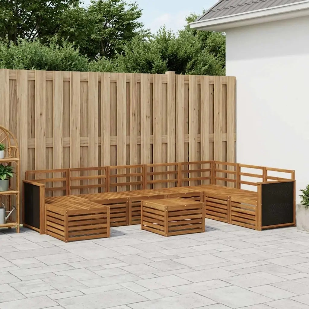 Set di divani da esterno 7 pcs Naturale 3384730