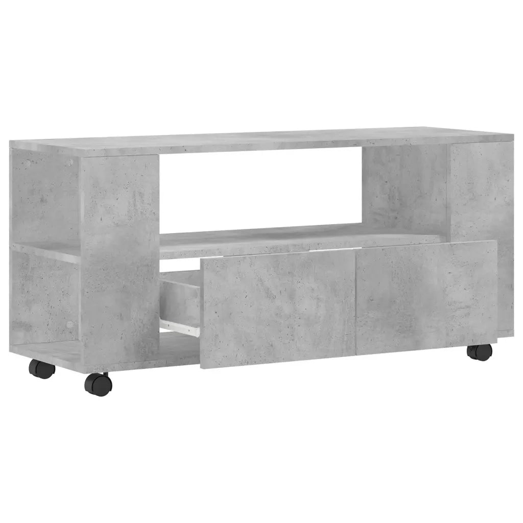Mobile TV | Armadietto TV | Mobile Porta TV Grigio Cemento 102x34,5x43cm Legno Multistrato