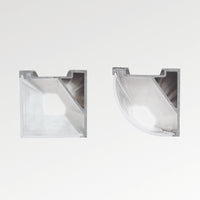 Profilo Ang Tondo Slot Alluminio-Materie Plastiche Bianco 200Cm D16X18