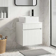 Mobile lavabo da parete Bianco Lucido 49 x 41 x 63 cm 890566