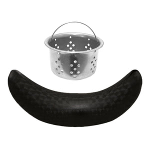 Poltrona da Parrucchiere Lavatesta Shampoo Salone di Bellezza Barbiere Capelli Lavaggio Professionale Tinta Capelli lavello inclinabile lavandino in Ceramica - Bianco