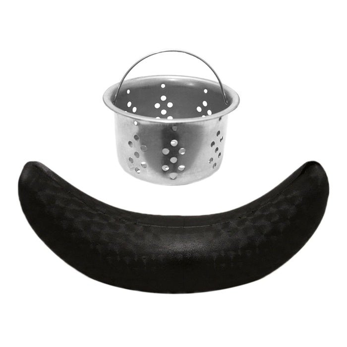 Poltrona da Parrucchiere Lavatesta Shampoo Salone di Bellezza Barbiere Capelli Lavaggio Professionale Tinta Capelli lavello inclinabile lavandino in Ceramica - Bianco