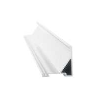 Profilo Ang Quadro Slot Alluminio-Materie Plastiche Bianco 200Cm D31X31