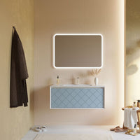 Mobile sospeso Relief 100 cm - Blu pastello opaco