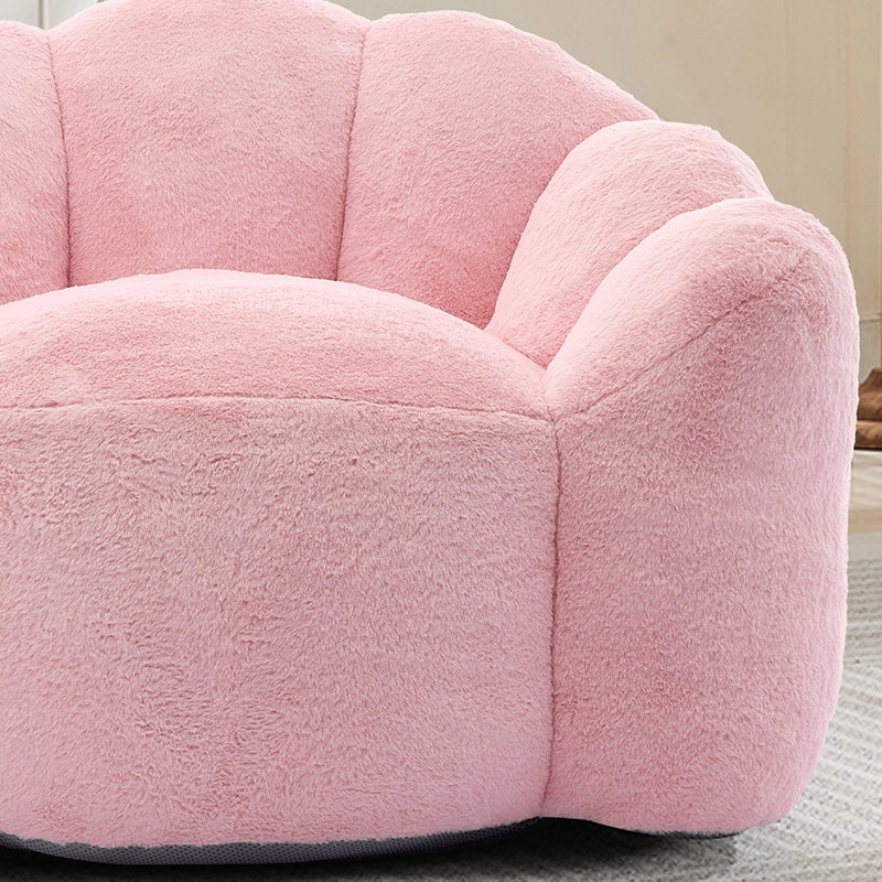 Poltrona Divanetto Lotus ¨C MINIMAL ¨C Velluto Rosa Morbido, Senza Montaggio