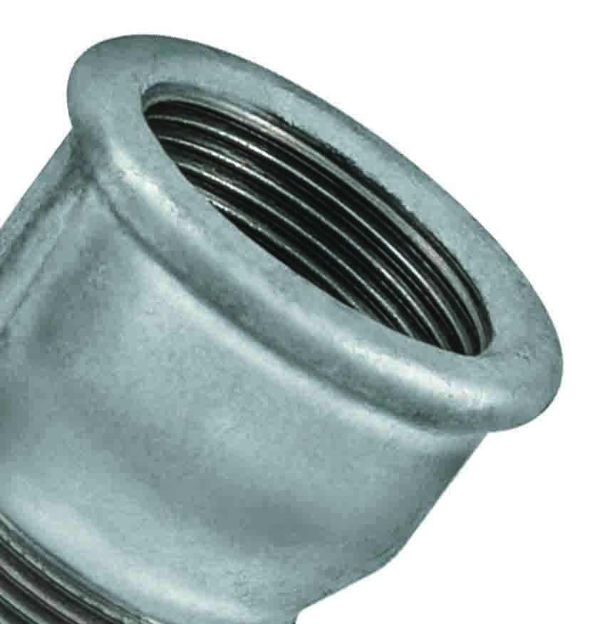 Manicotto ghisa 3/8 mf