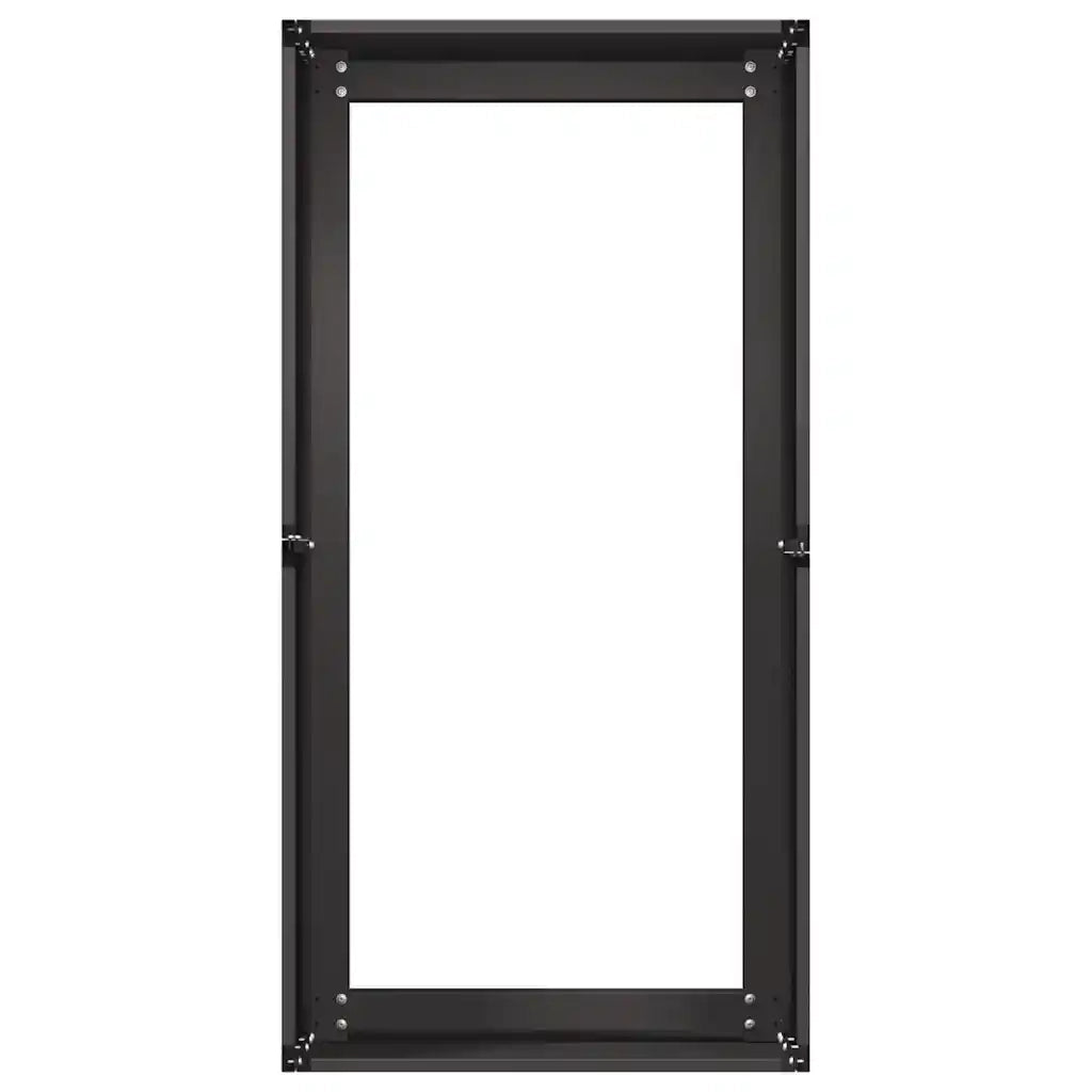 Fioriera Nera 40x80x40 cm in Acciaio Laminato a Freddo 860731