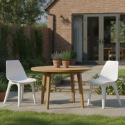 Montivilla, Sedia da Esterno 2 Sedie Made in Italy, Bianco