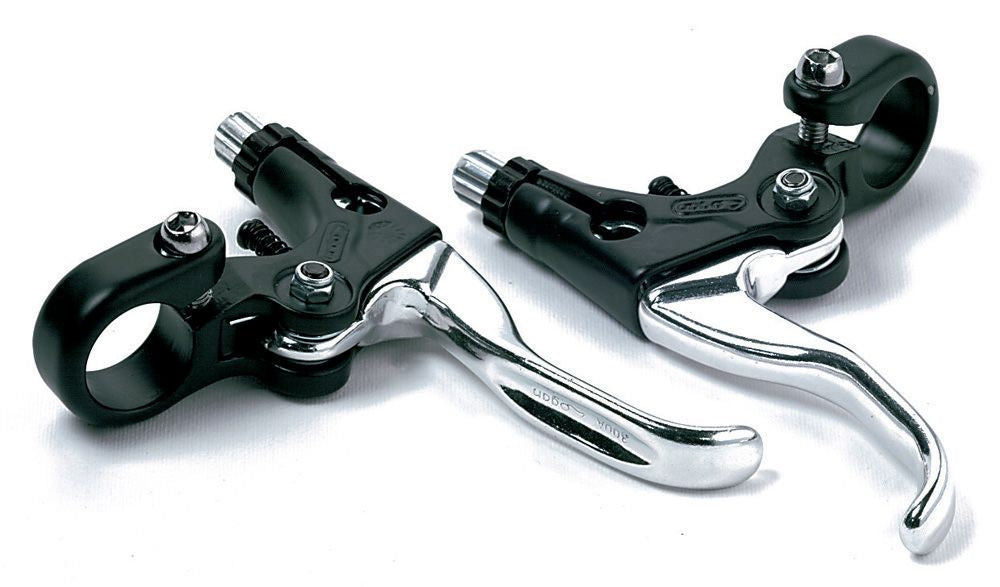V-Brake coppia di leve freni in acciaio finitura lucida bici