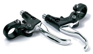V-Brake coppia di leve freni in acciaio finitura lucida bici