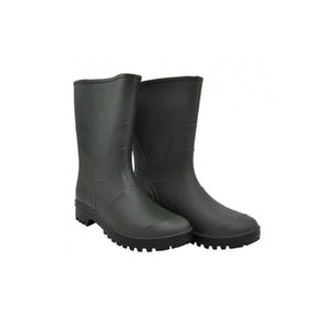 Stivali tronchetto in PVC suola nera carrarmato colore verde dal 38 al 47 N. 44