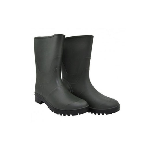 Stivali tronchetto in PVC suola nera carrarmato colore verde dal 38 al 47 N. 44