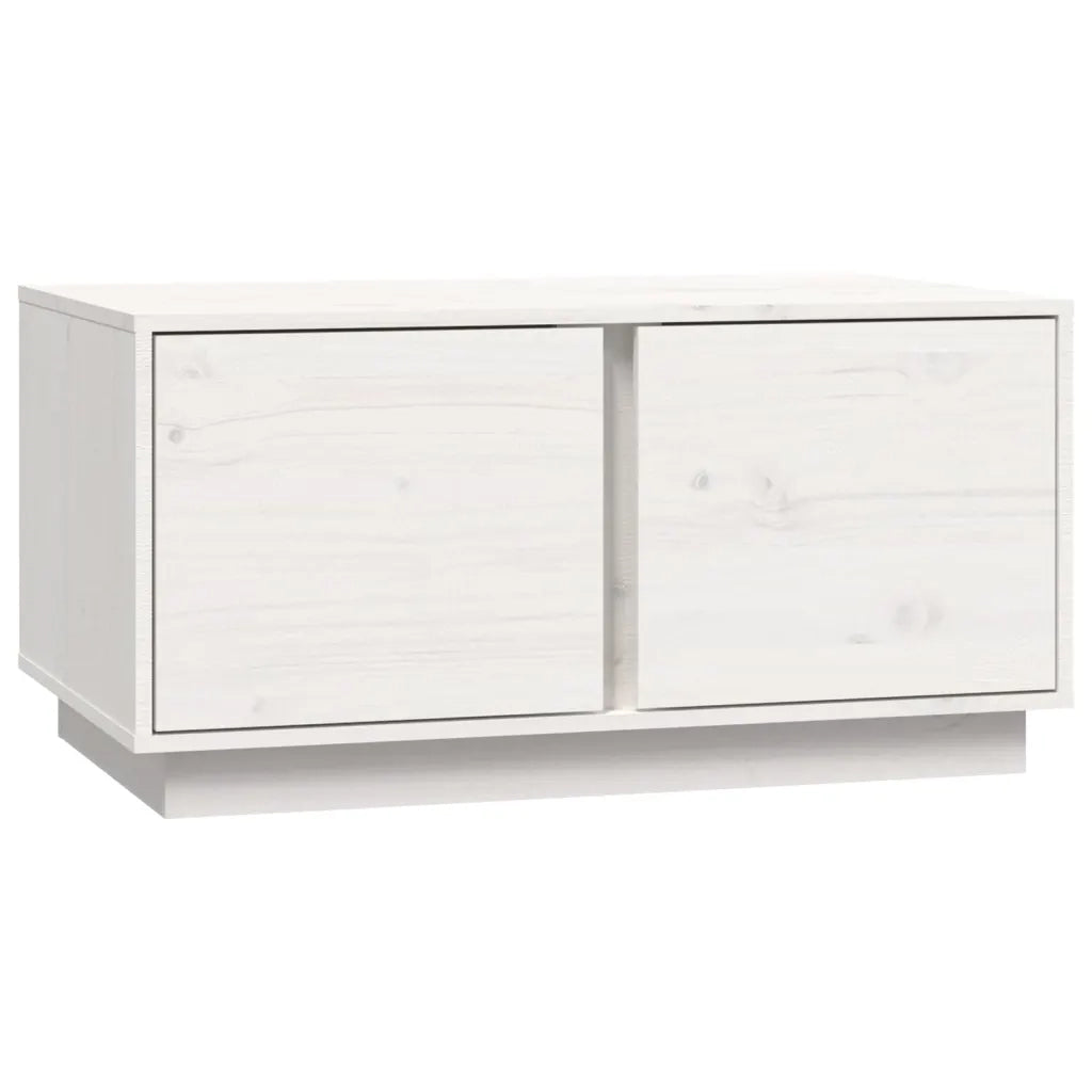 Tavolino da salotto | Tavolino da caff¨¨ | Tavolino da Soggiorno Bianco 80x50x40 cm Legno Massello di Pino
