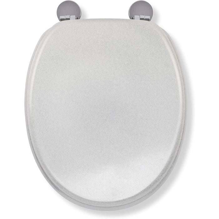 Croydex quarzo always fits never slips sedile wc, legno, bianc