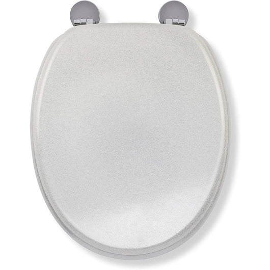 Croydex quarzo always fits never slips sedile wc, legno, bianc