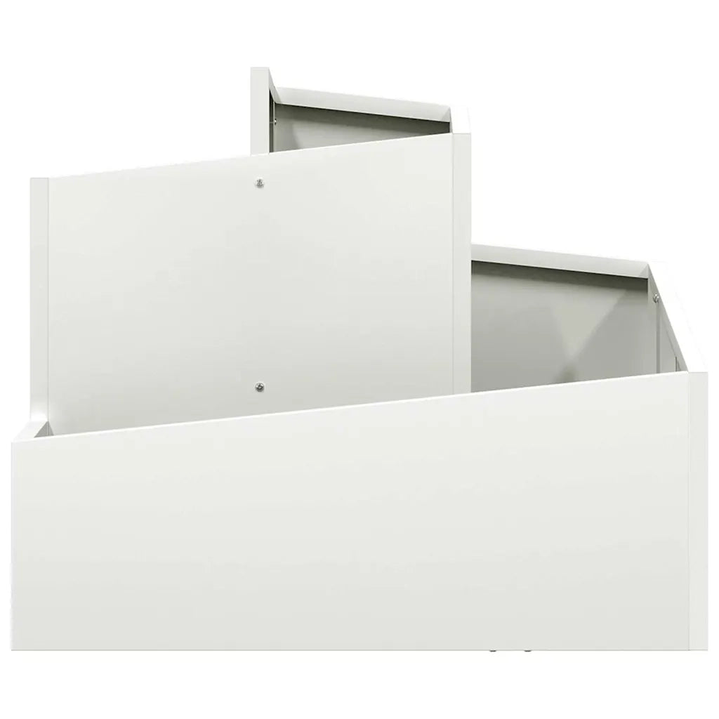 Fioriere | Cassetta per fiori | Vaso da giardino Bianco 60 x 60 x 50 cm