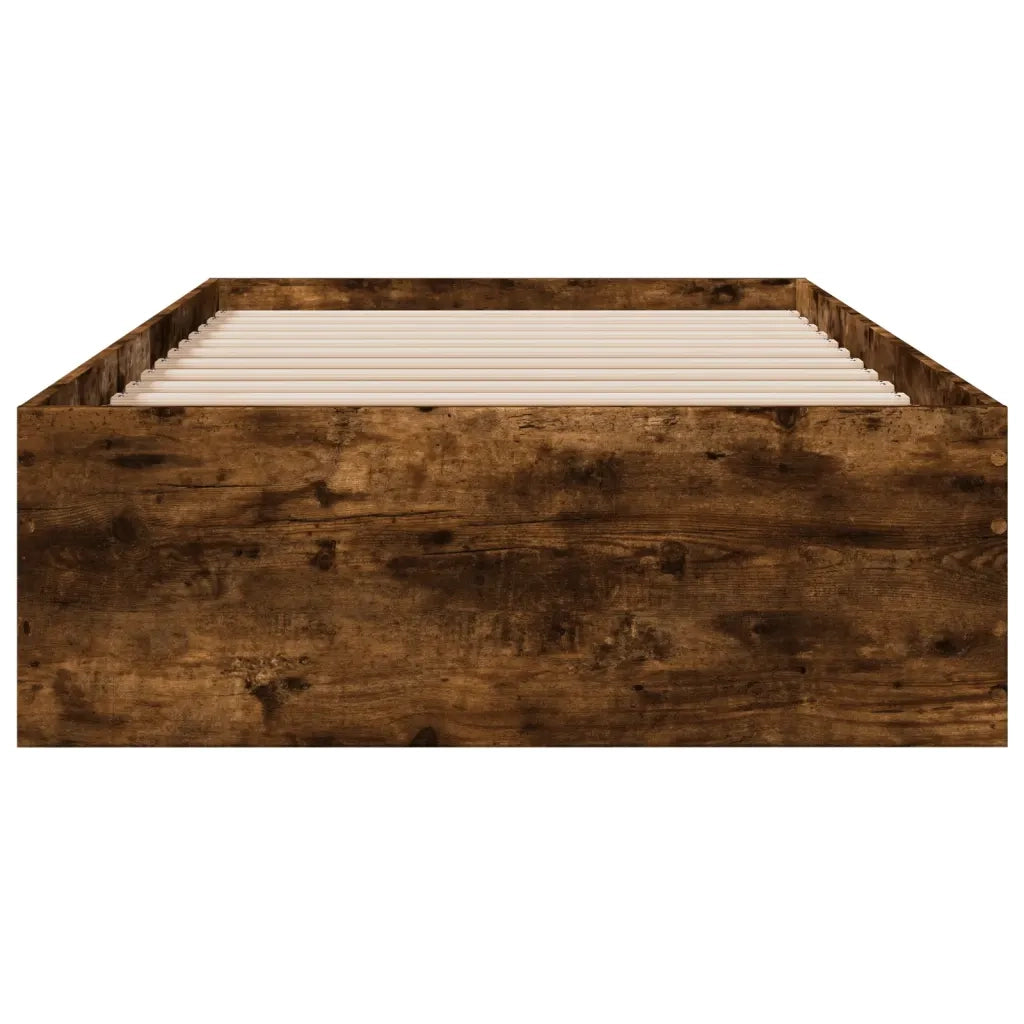 Giroletto con Cassetti Rovere Fumo 90x200 cm Legno Multistrato