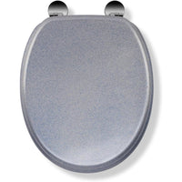 Croydex quarzo always fits never slips sedile wc, legno, blu,