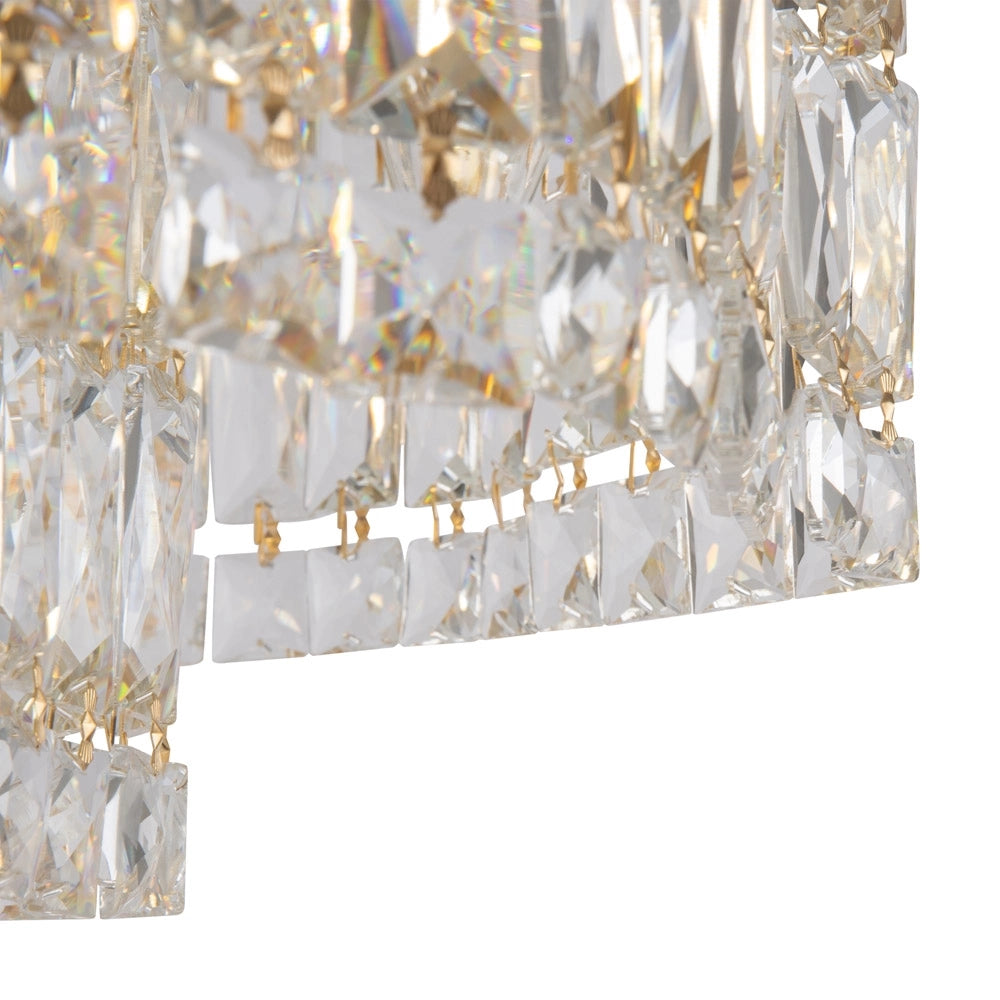 Plafoniera Contemporanea Dune Metallo Oro 6 Luci