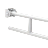 Maniglione barra ribaltabile cm 83 con porta rotolo bianca
