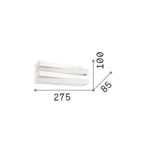 Applique Moderna Virtus Metallo Bianco Led 13W 3000K Luce Calda