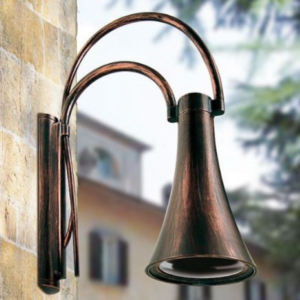 APPLIQUE DA PARETE PER ESTERNO NERO-RAME 1XE27 MORETTI