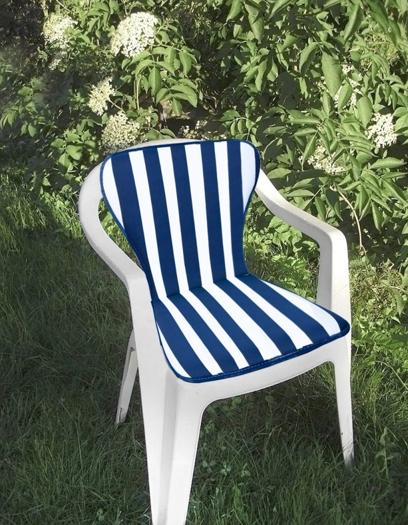 Cuscino Coprisedia con Seduta e Schienale Universali Giardino Bar Ristorante Hotel Blu