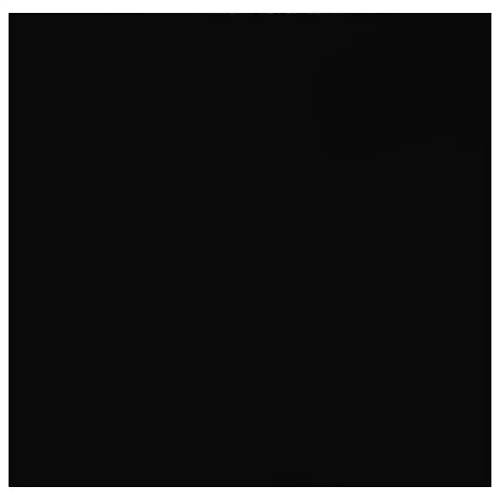 Scaffale a Parete Nero Lucido 23x23,5x3,8 cm in MDF 323760