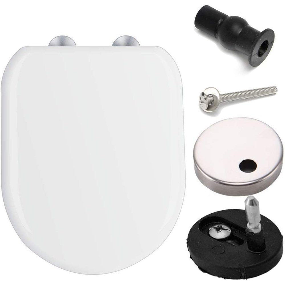 Sedile per wc, a forma di d, bordi arrotondati, materiale ergono